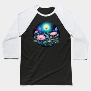 Pastel Dreamscape: Mschiffer's Handpainted Nighttime Marvel (404) Baseball T-Shirt